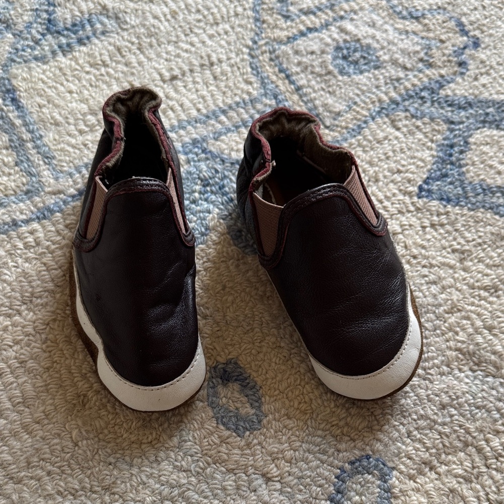 Robeez Liam Soft Sole Leather Baby Shoes 12-18 Months